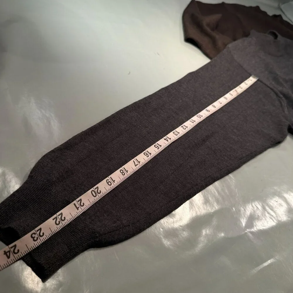 Joseph Lyman Crewneck Sweaters Mens Fine Merino Wool Italy Bundle Gray Brown